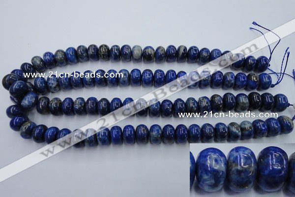 CNL725 15.5 inches 9*15mm rondelle natural lapis lazuli gemstone beads