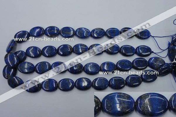 CNL754 15.5 inches 15*20mm oval natural lapis lazuli gemstone beads