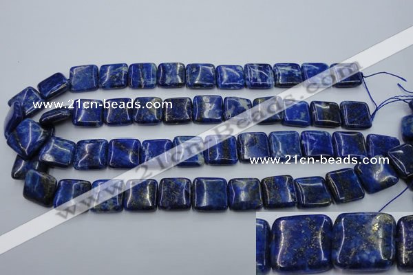 CNL770 15.5 inches 16*16mm square natural lapis lazuli gemstone beads