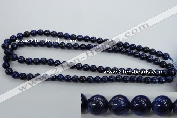 CNL852 15.5 inches 8mm round natural lapis lazuli gemstone beads