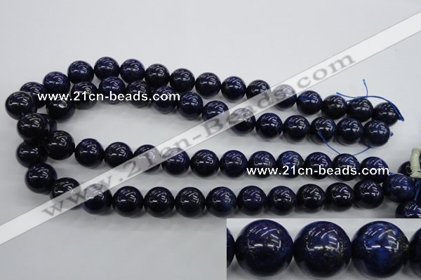 CNL855 15.5 inches 14mm round natural lapis lazuli gemstone beads