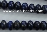 CNL864 15.5 inches 8*12mm rondelle natural lapis lazuli gemstone beads