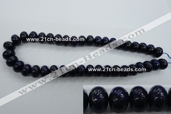 CNL865 15.5 inches 10*14mm rondelle natural lapis lazuli gemstone beads