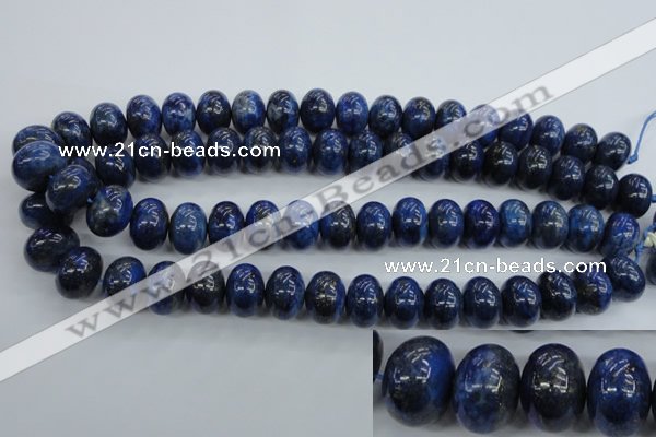 CNL866 15.5 inches 12*16mm rondelle natural lapis lazuli gemstone beads