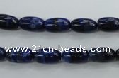 CNL891 15.5 inches 7*12mm rice natural lapis lazuli gemstone beads