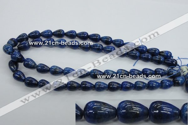 CNL901 15.5 inches 10*14mm teardrop natural lapis lazuli gemstone beads