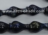 CNL918 15.5 inches 13*22mm vase-shaped natural lapis lazuli beads