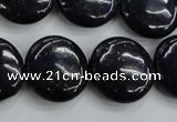 CNL928 15.5 inches 20mm flat round natural lapis lazuli gemstone beads