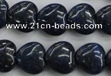 CNL935 15.5 inches 16*16mm heart natural lapis lazuli gemstone beads