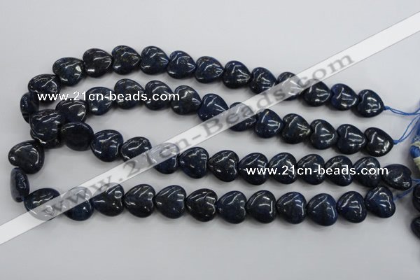 CNL935 15.5 inches 16*16mm heart natural lapis lazuli gemstone beads