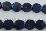 CNL988 15.5 inches 12mm coin natural lapis lazuli gemstone beads