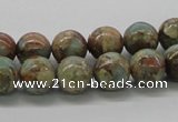 CNS02 16 inches 10mm round natural serpentine jasper beads wholesale