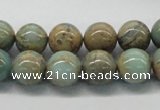 CNS03 16 inches 12mm round natural serpentine jasper beads wholesale