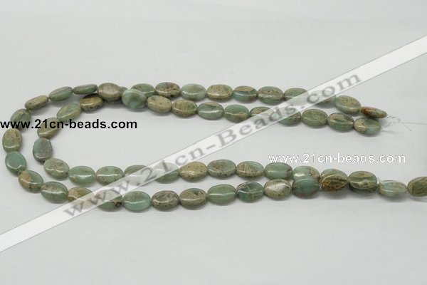 CNS11 16 inches 10*14mm oval natural serpentine jasper beads