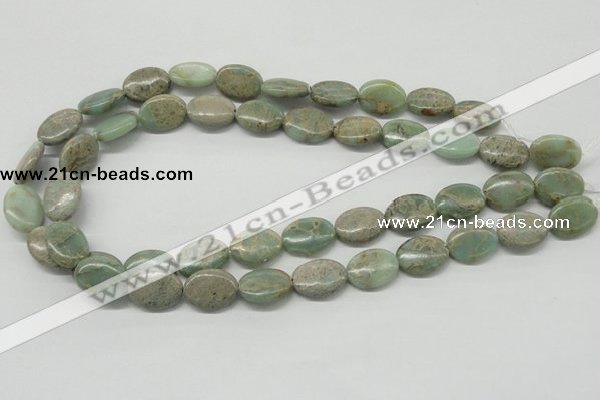 CNS12 16 inches 13*18mm oval natural serpentine jasper beads