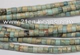 CNS135 15.5 inches 3.5*4mm heishi natural serpentine jasper beads