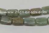 CNS18 16 inches 8*12mm rectangle natural serpentine jasper beads