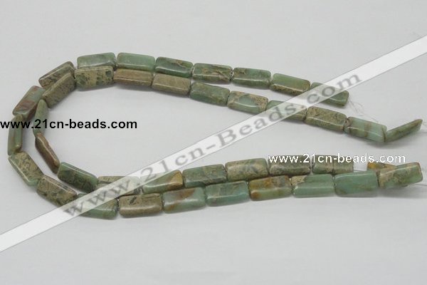 CNS19 16 inches 10*20mm rectangle natural serpentine jasper beads