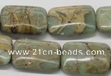 CNS20 16 inches 18*25mm rectangle natural serpentine jasper beads