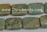 CNS256 15.5 inches 15*20mm rectangle natural serpentine jasper beads