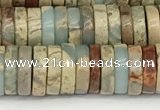 CNS320 15.5 inches 3*8mm heishi serpentine jasper beads