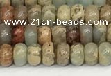 CNS323 15.5 inches 2.5*4mm rondelle serpentine jasper beads