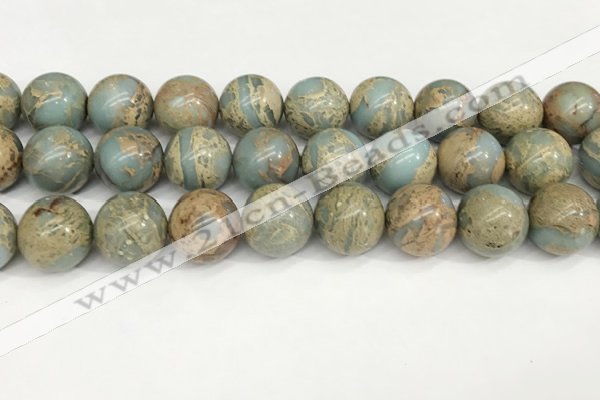 CNS337 15.5 inches 18mm round serpentine jasper beads wholesale