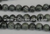 CNS400 15.5 inches 4mm round natural serpentine jasper beads