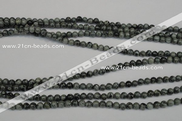 CNS400 15.5 inches 4mm round natural serpentine jasper beads