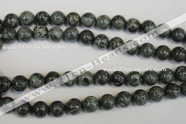 CNS404 15.5 inches 12mm round natural serpentine jasper beads