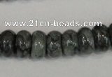 CNS412 15.5 inches 5*8mm rondelle natural serpentine jasper beads