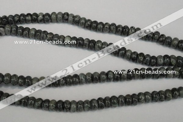 CNS412 15.5 inches 5*8mm rondelle natural serpentine jasper beads