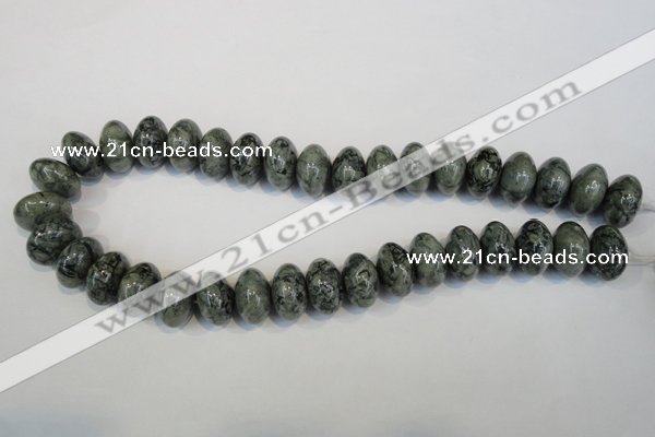 CNS416 15.5 inches 12*18mm rondelle natural serpentine jasper beads