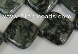 CNS432 15.5 inches 20*20mm diamond natural serpentine jasper beads