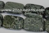 CNS438 15.5 inches 18*25mm rectangle natural serpentine jasper beads