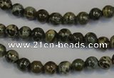 CNS500 15.5 inches 4mm round natural serpentine jasper beads