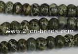 CNS510 15.5 inches 4*6mm rondelle natural serpentine jasper beads