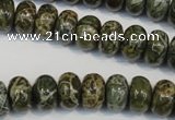 CNS512 15.5 inches 8*12mm rondelle natural serpentine jasper beads