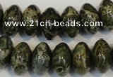 CNS515 15.5 inches 10*16mm rondelle natural serpentine jasper beads