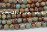 CNS61 15.5 inches 6mm round natural serpentine jasper beads