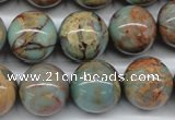 CNS67 15.5 inches 18mm round natural serpentine jasper beads