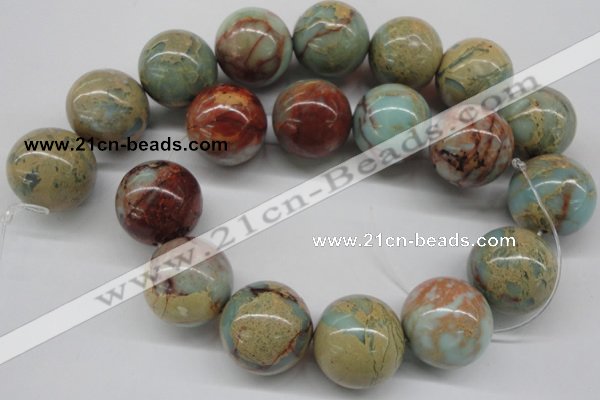 CNS68 15.5 inches 22mm round natural serpentine jasper beads