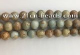 CNS704 15.5 inches 12mm round serpentine jasper beads wholesale