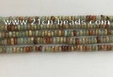 CNS712 15.5 inches 2*4mm rondelle serpentine jasper beads wholesale