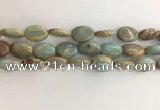 CNS725 15.5 inches 12*16mm oval serpentine jasper beads wholesale