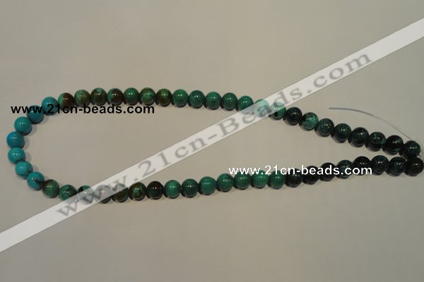 CNT104 15.5 inches 8mm round natural turquoise beads wholesale