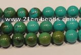 CNT105 15.5 inches 9mm round natural turquoise beads wholesale