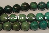 CNT106 15.5 inches 10mm round natural turquoise beads wholesale