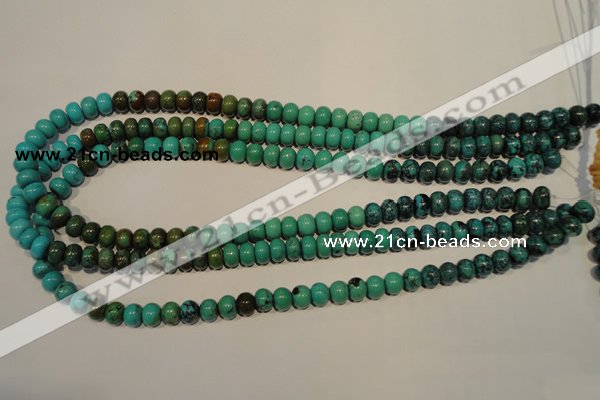 CNT112 15.5 inches 5*8mm rondelle natural turquoise beads wholesale