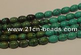 CNT116 15.5 inches 4*6mm rice natural turquoise beads wholesale